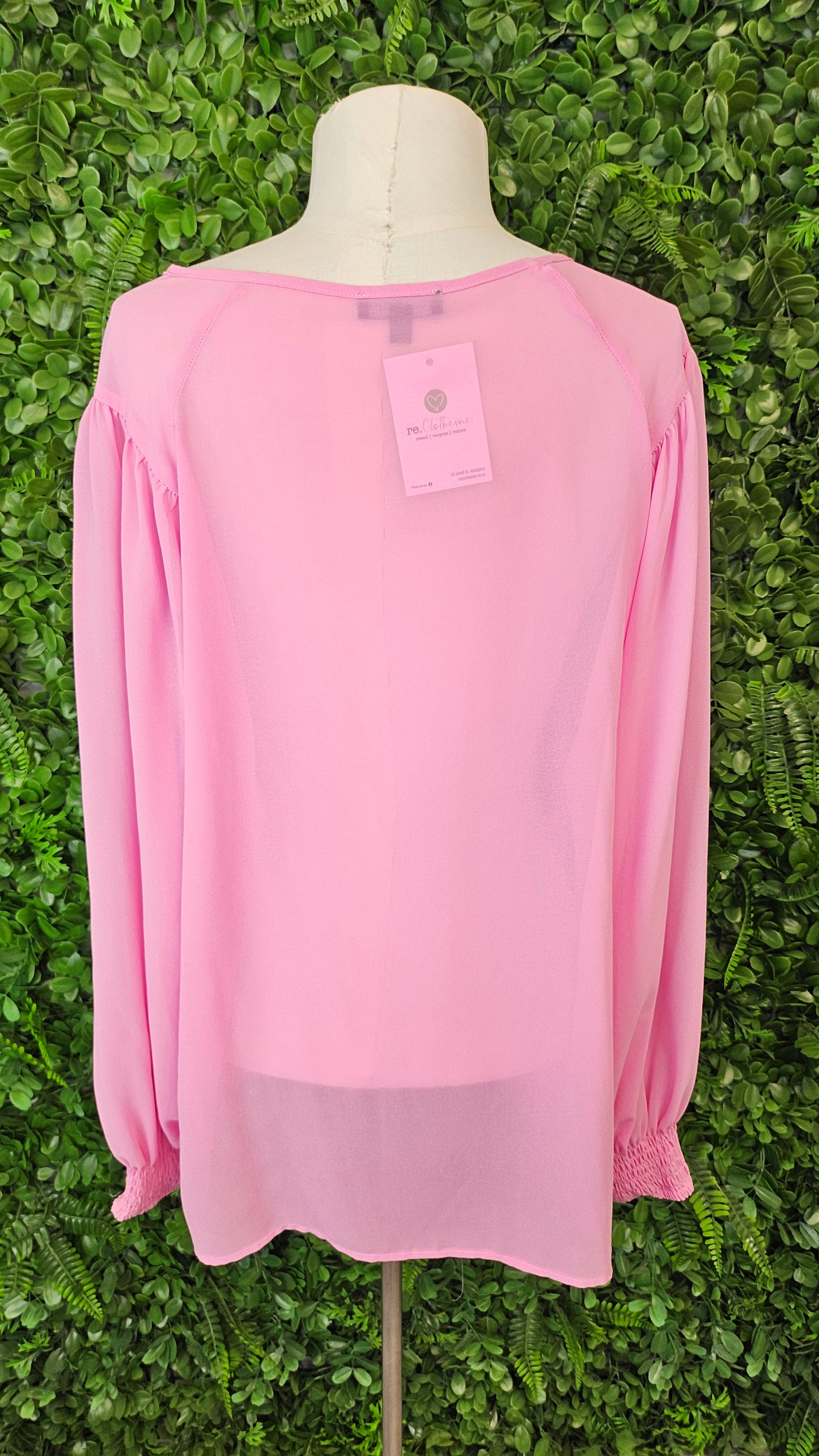 Coco & Belle Pink Sheer Top (18)