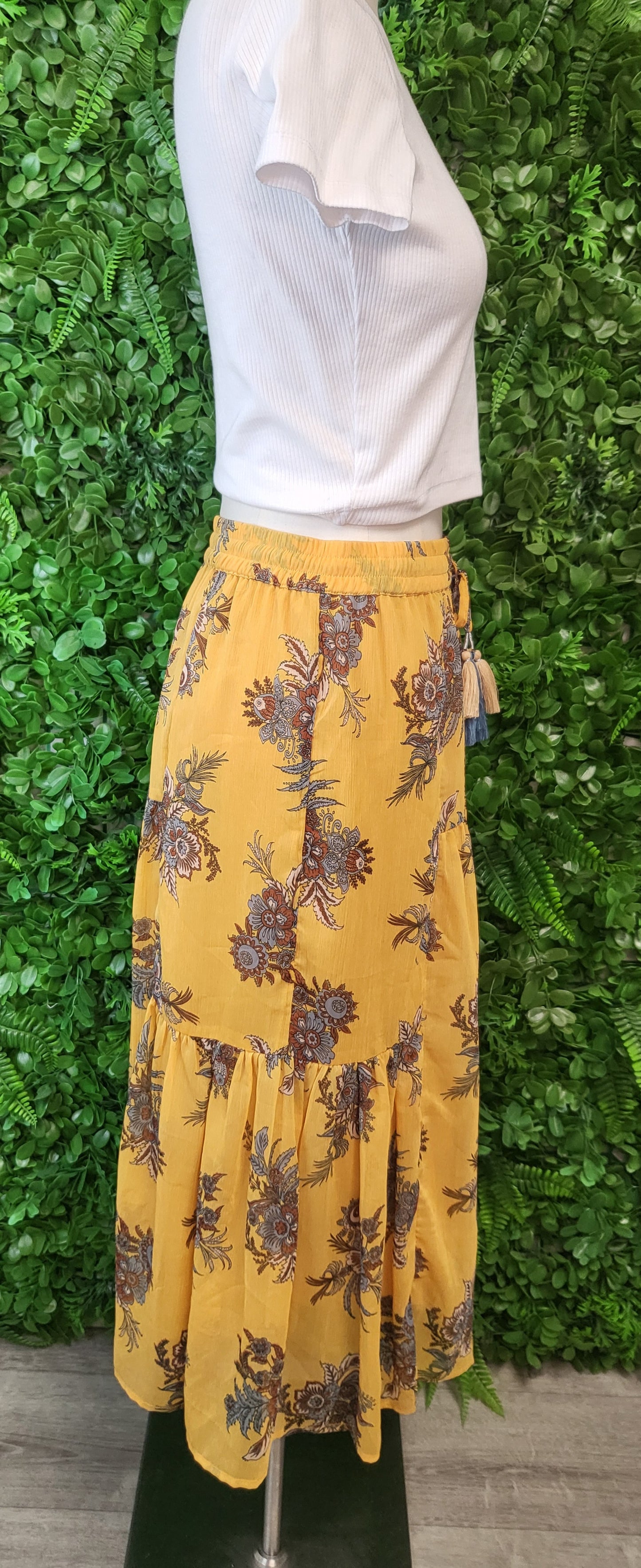 Foxwood Mustard Boho Skirt (8)