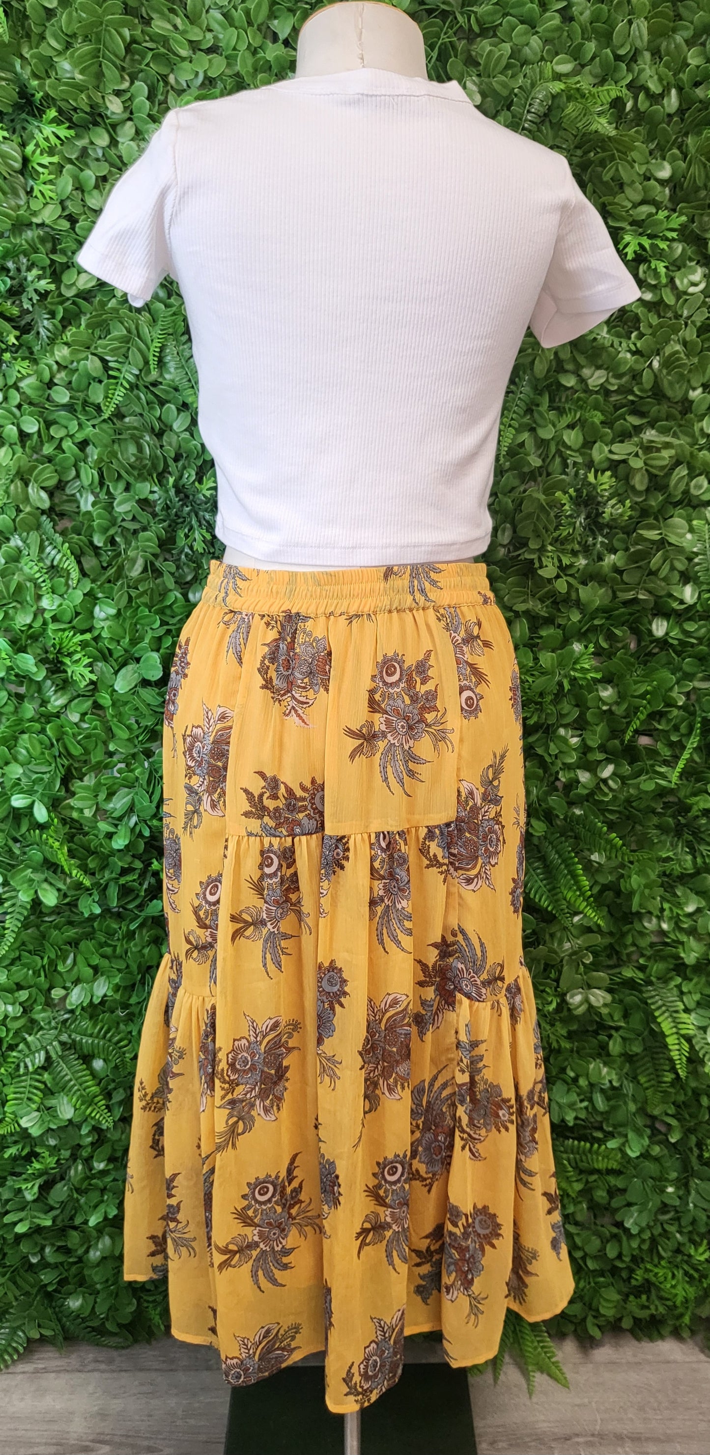 Foxwood Mustard Boho Skirt (8)