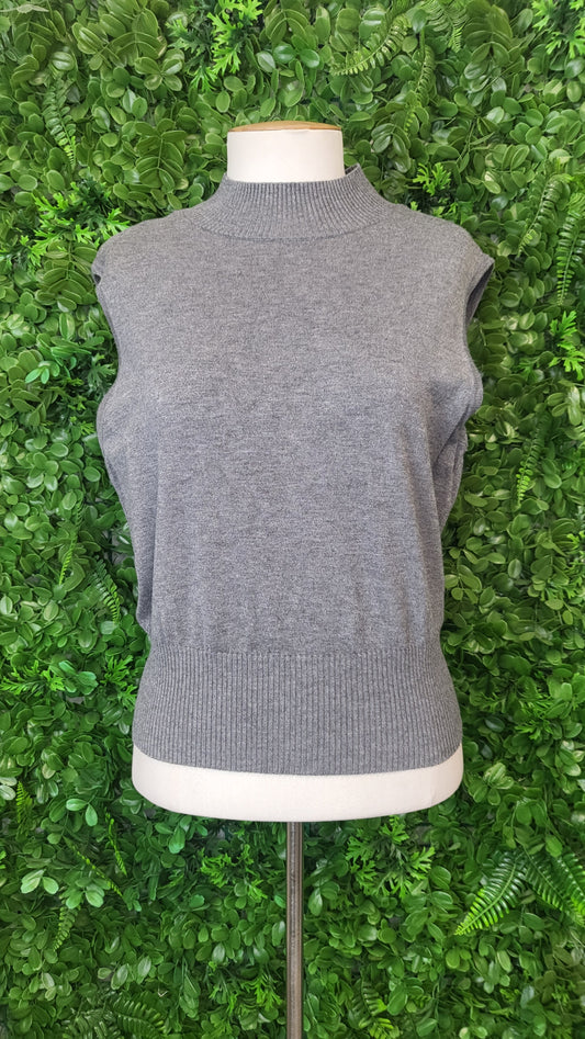 Portmans Grey Knit Vest (10-12)
