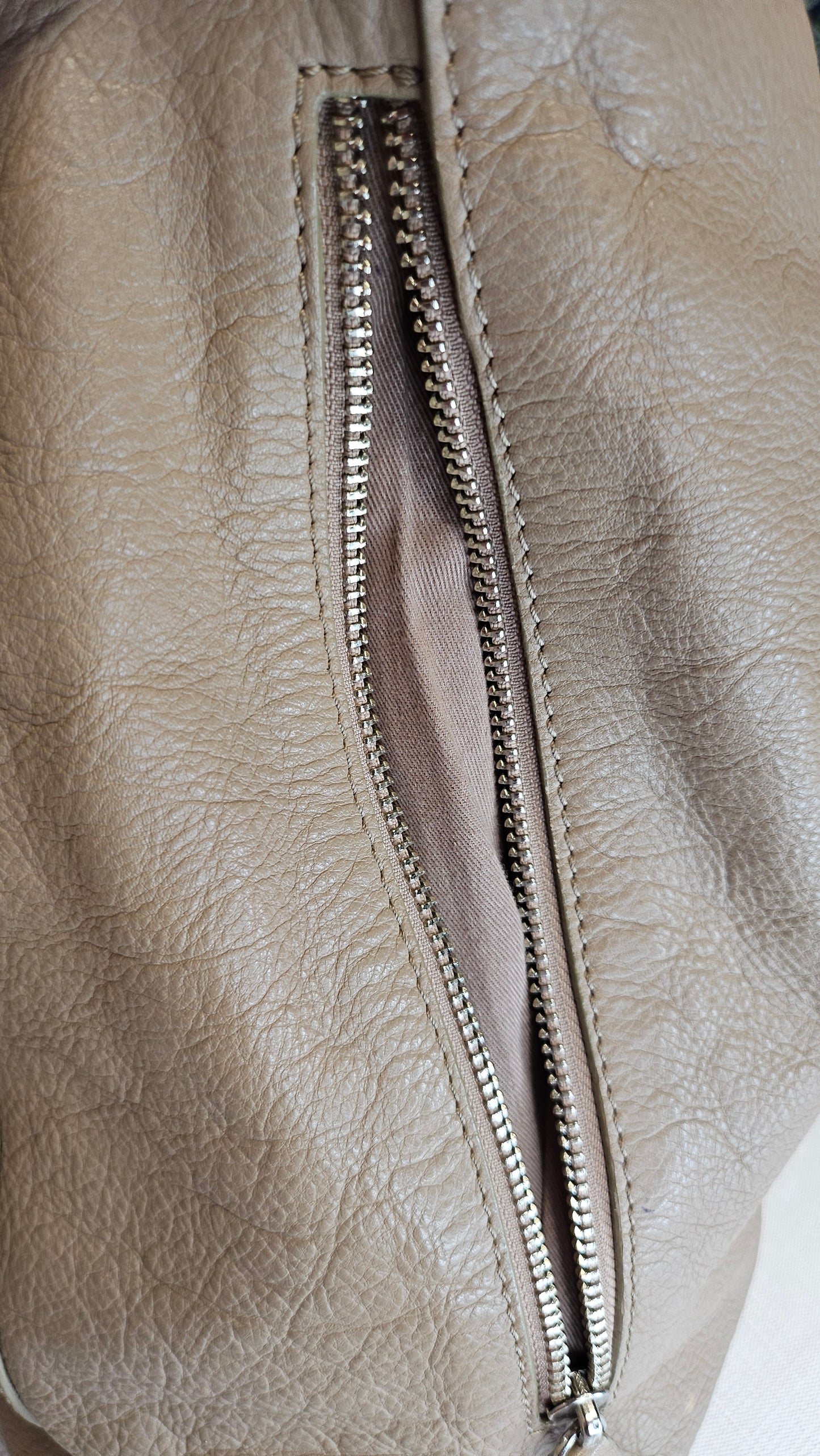 Country Road Camel Leather Tote Bag