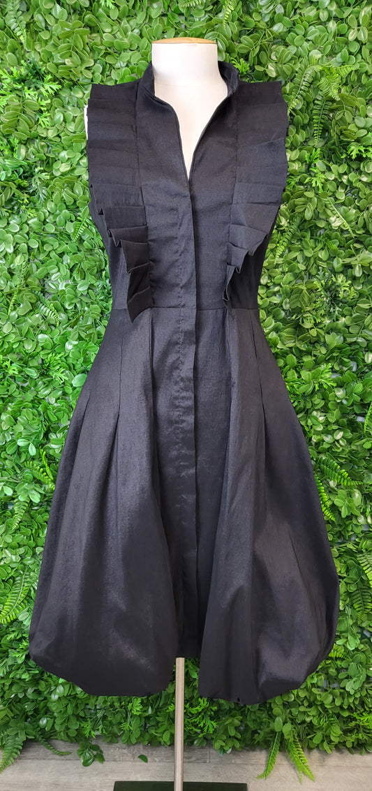 Cachet Black Lapel Dress (10)