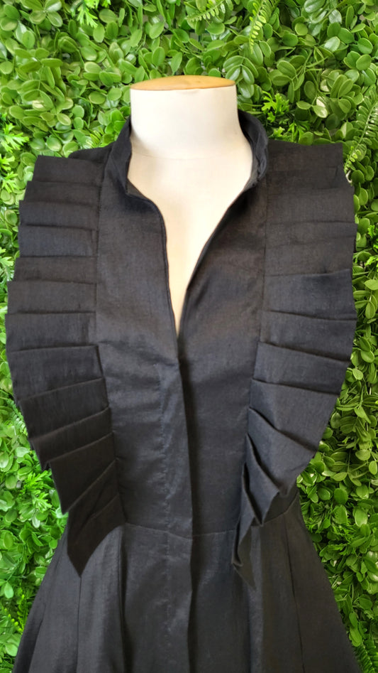 Cachet Black Lapel Dress (10)