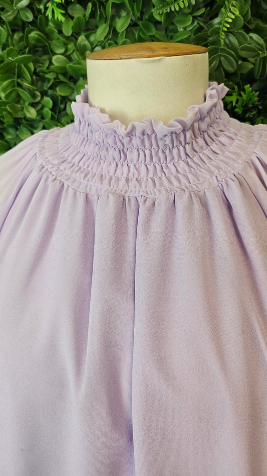 Pretty Basics Lilac Sheer Blouse (10)