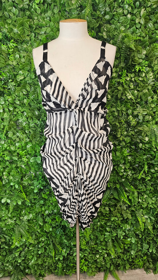 Annah Stretton Black/White Okapi Dress BNWT (14)