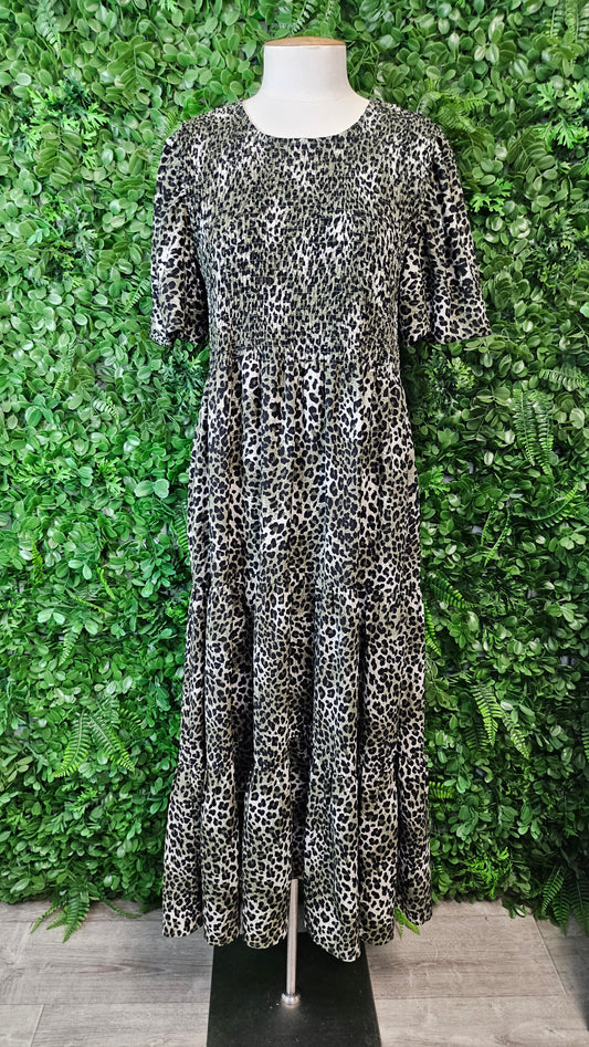 Seeking Lola Olive Animal Print Dress (12)
