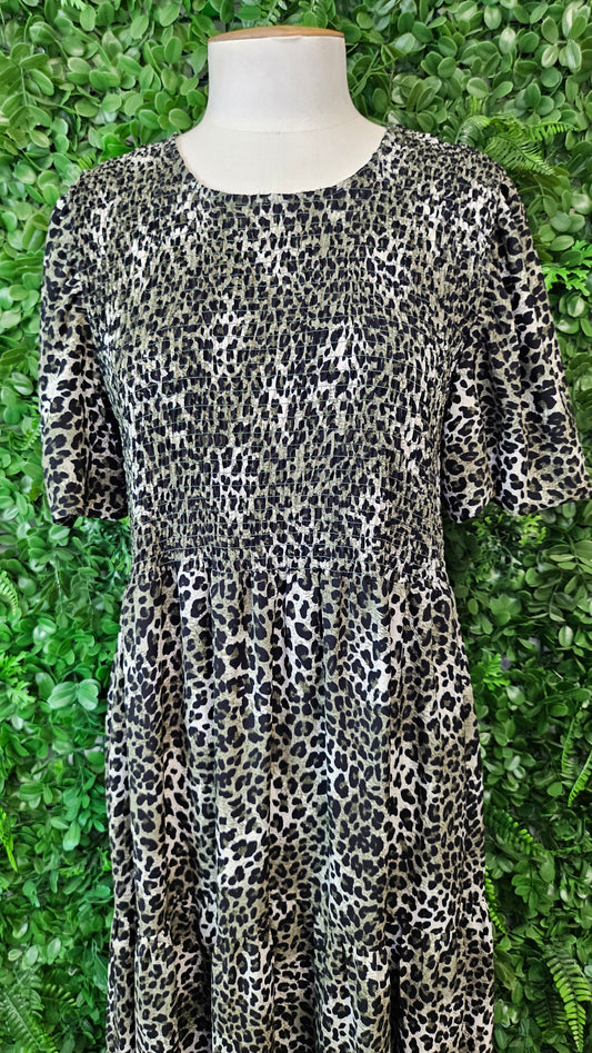 Seeking Lola Olive Animal Print Dress (12)
