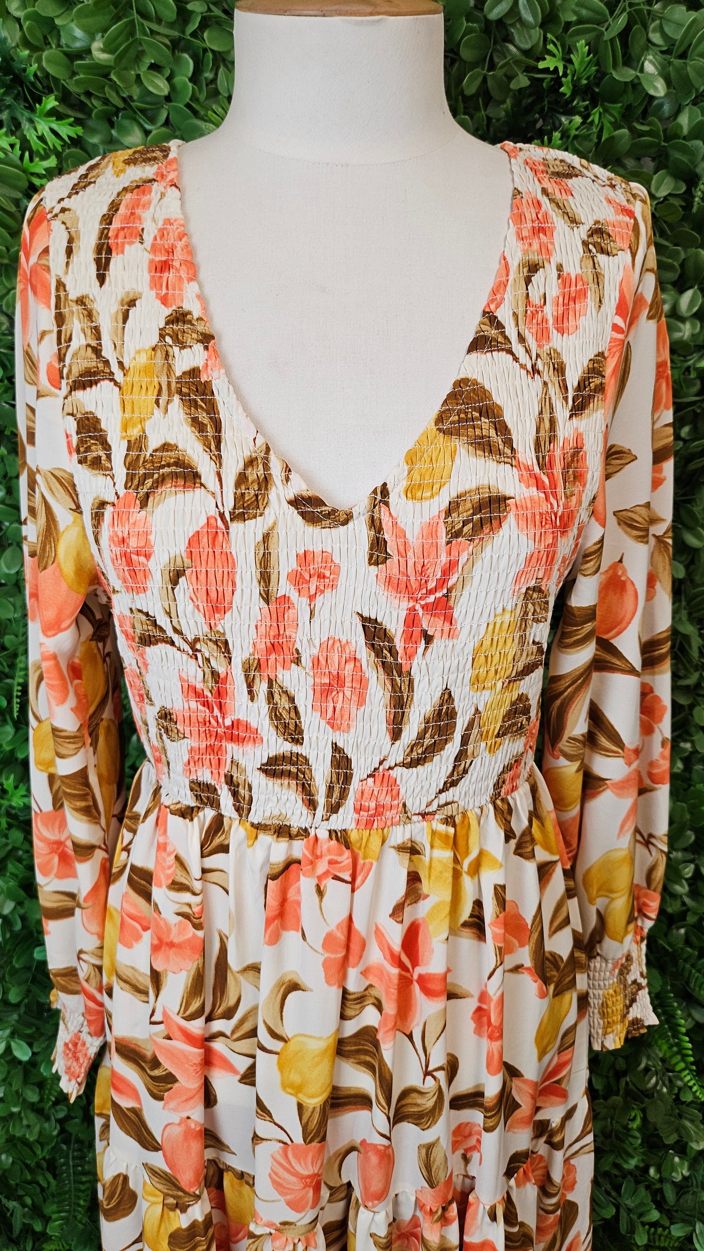 Leoni Floral Long Sleeve Dress (12)