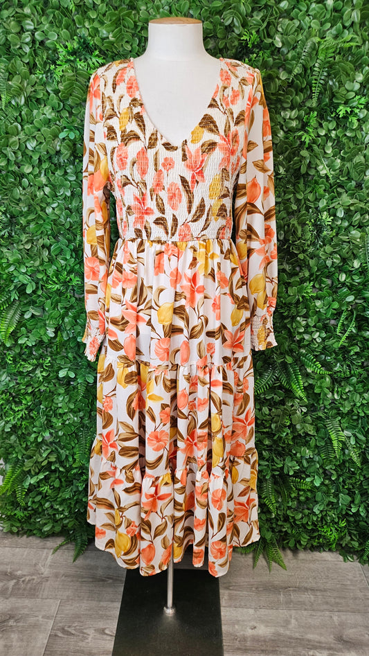 Leoni Floral Long Sleeve Dress (12)