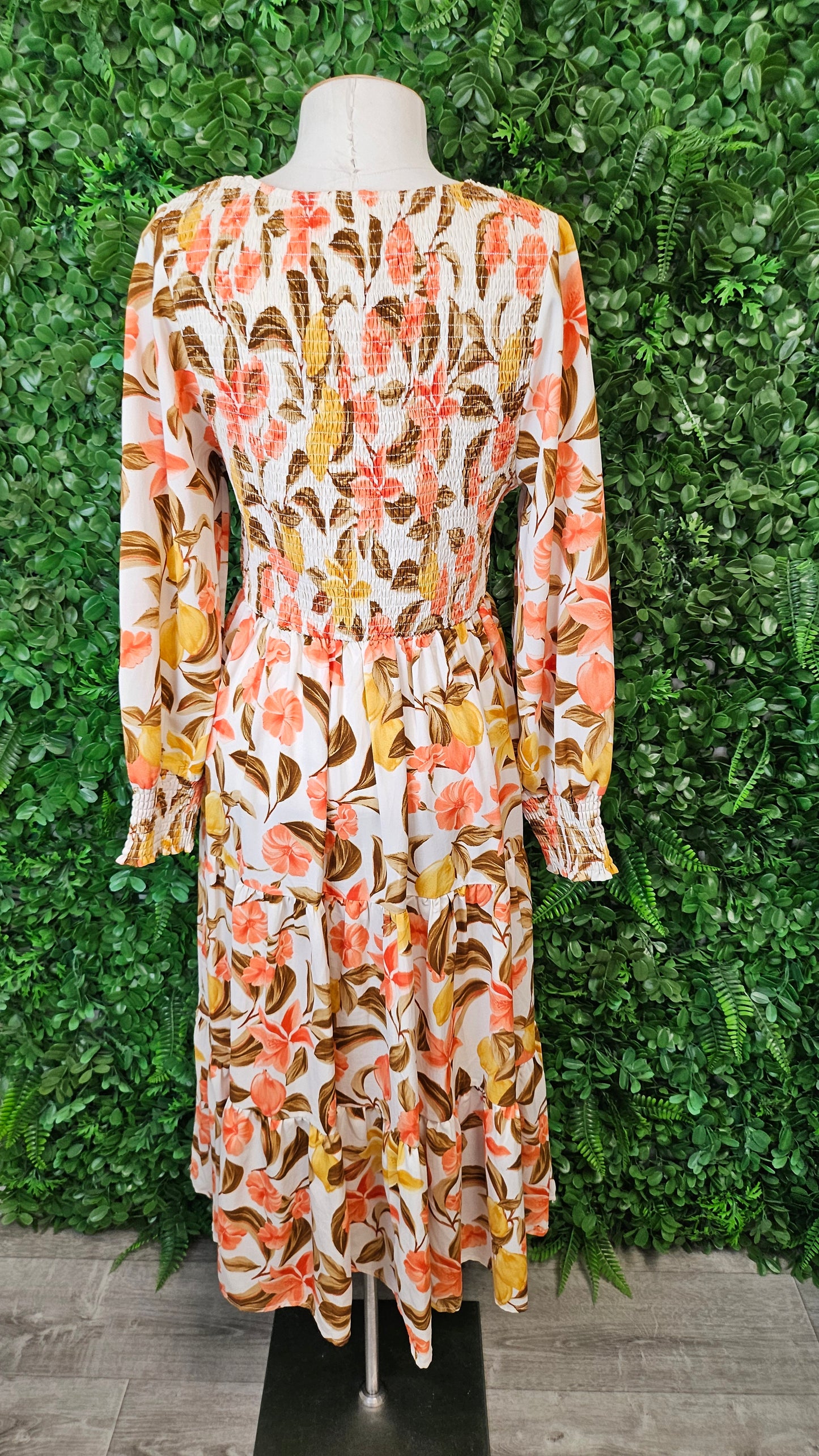 Leoni Floral Long Sleeve Dress (12)