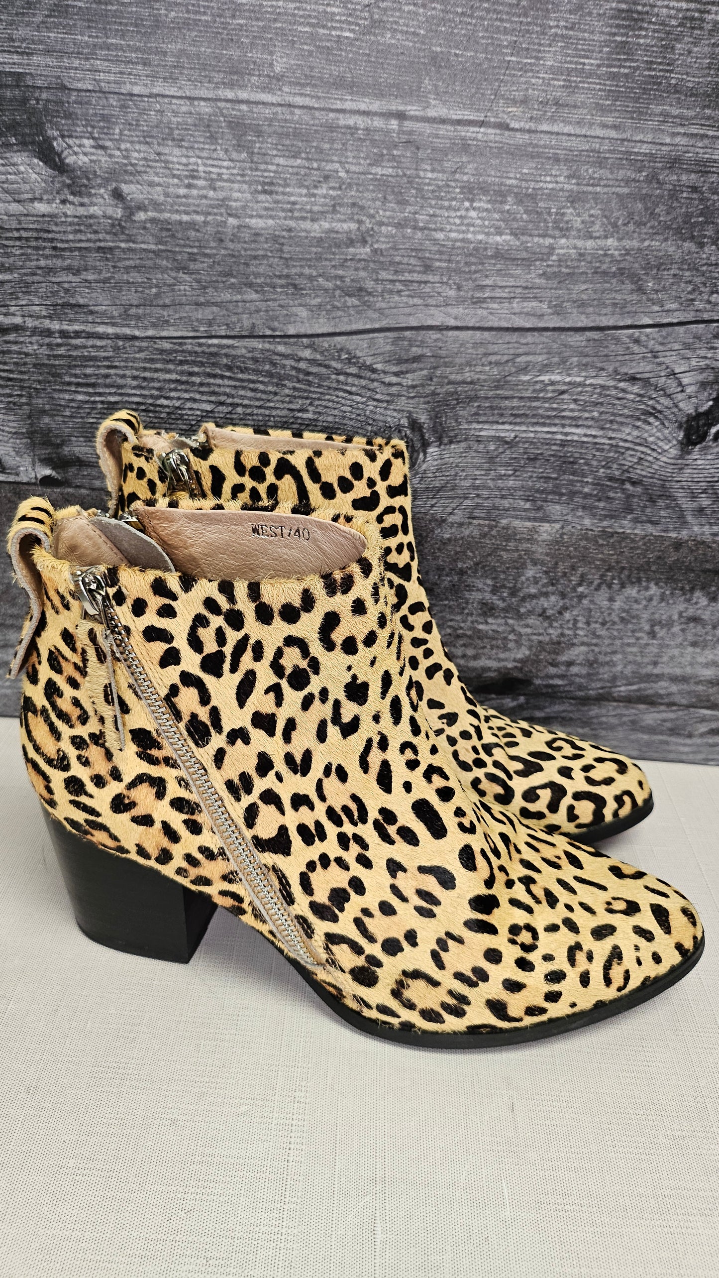 Andrea Biani  Leopard Print Boot (40)