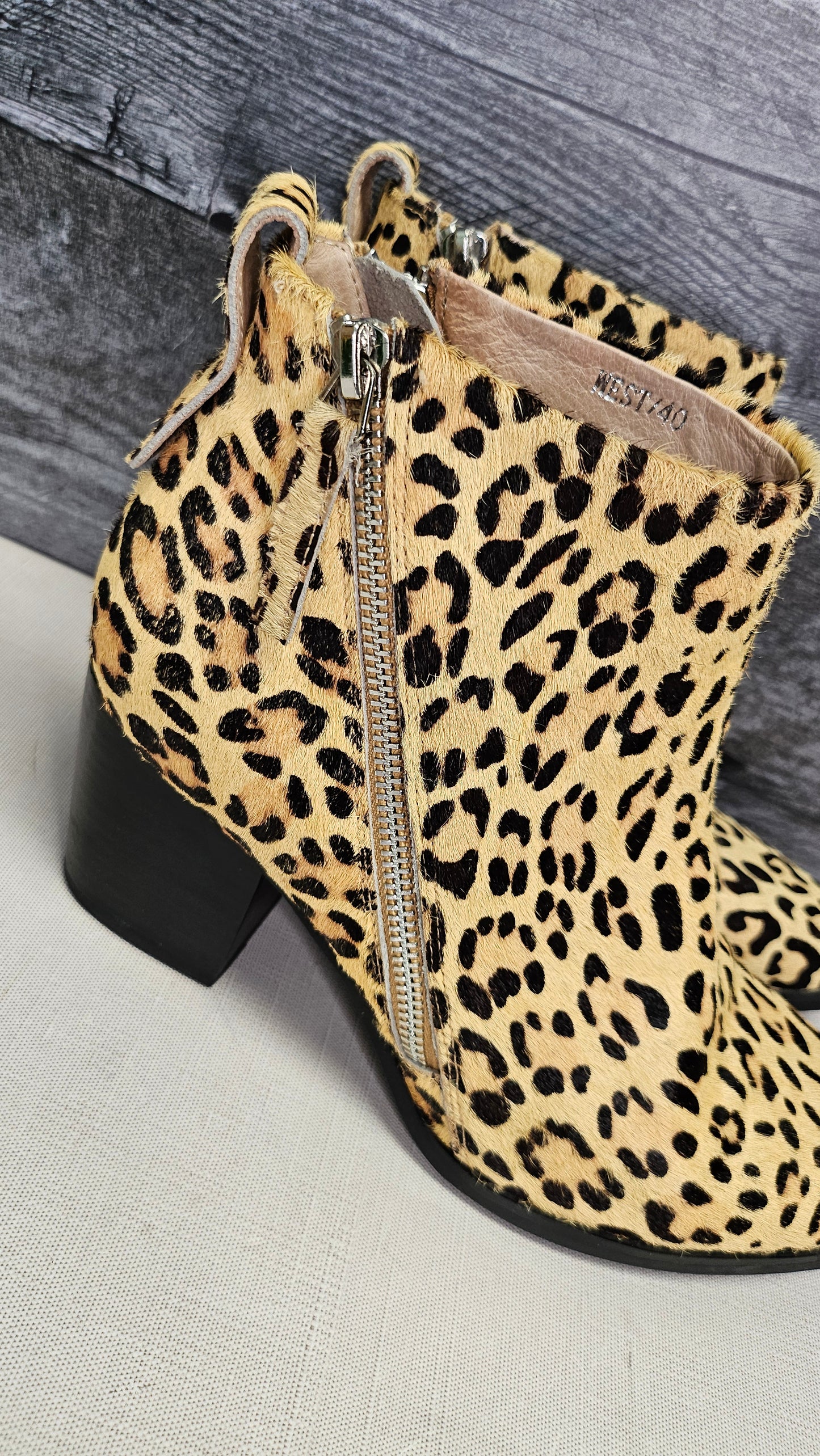 Andrea Biani  Leopard Print Boot (40)