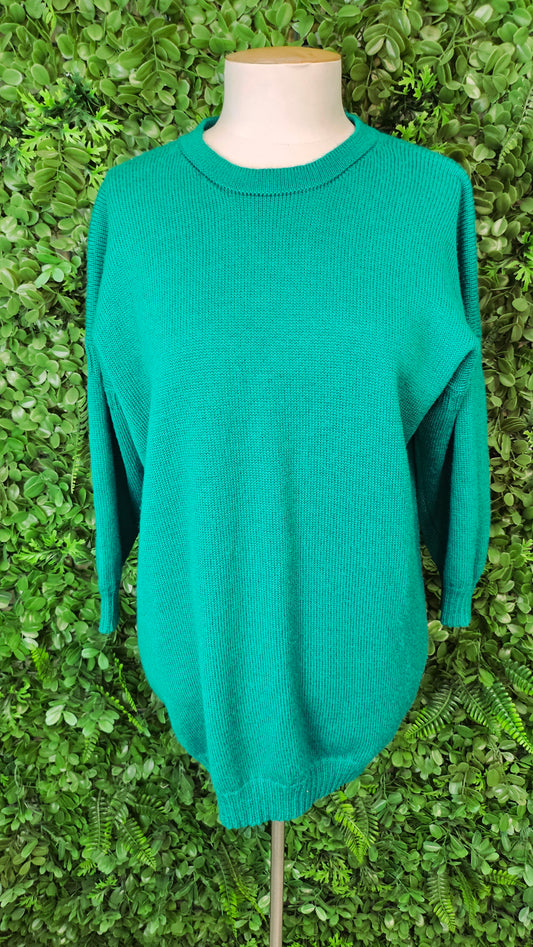 Irene Harrison Emerald Green Wool Knit (12)