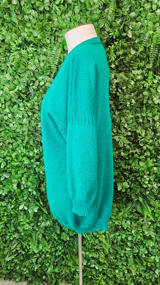 Irene Harrison Emerald Green Wool Knit (12)