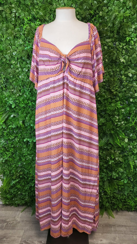 Sass Multi Tie Front Dress (16)