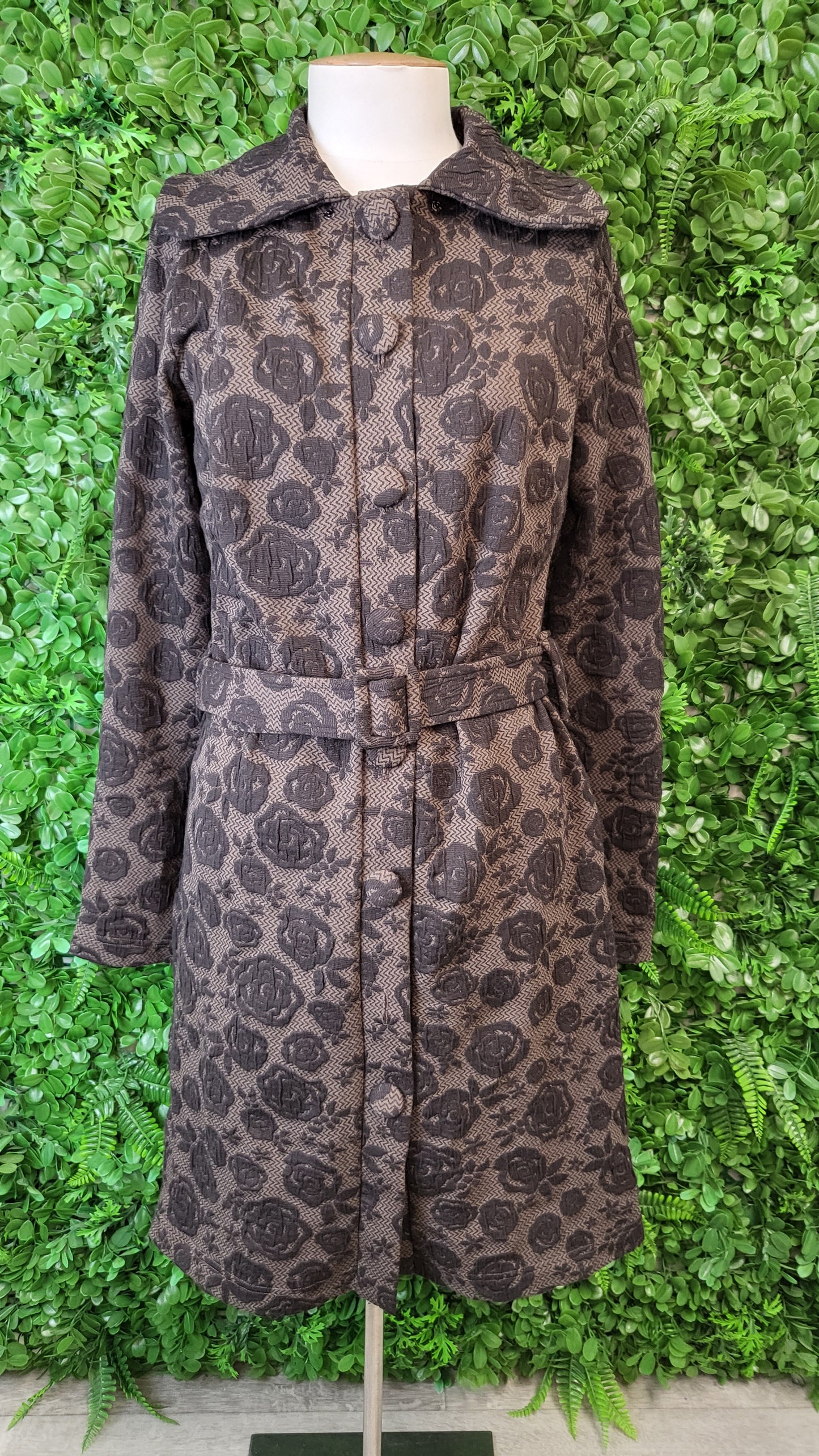Metalicus Brown Floral Coat (10)