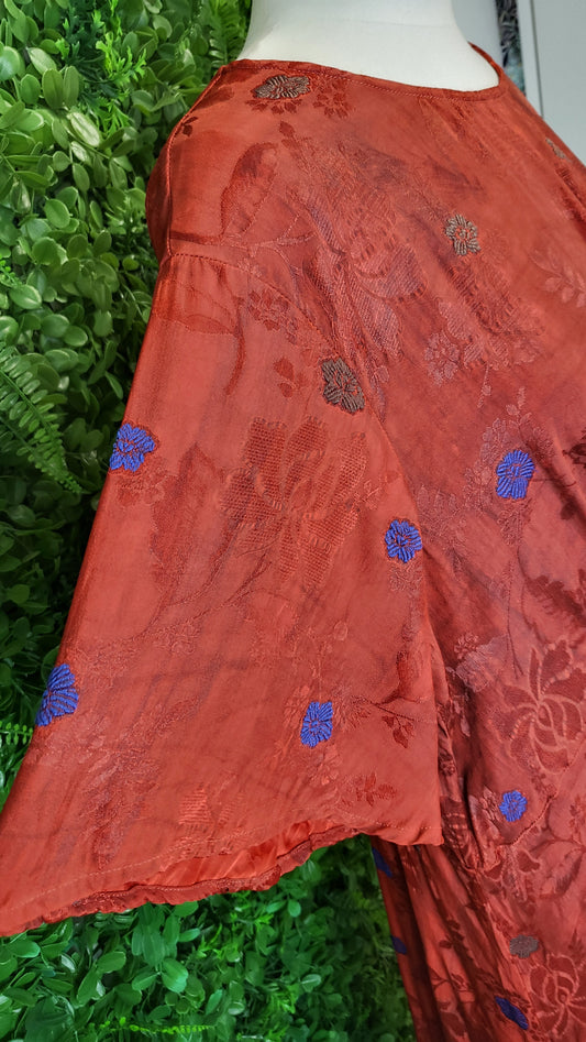 Annah Stretton Rust Embossed Dress (18)