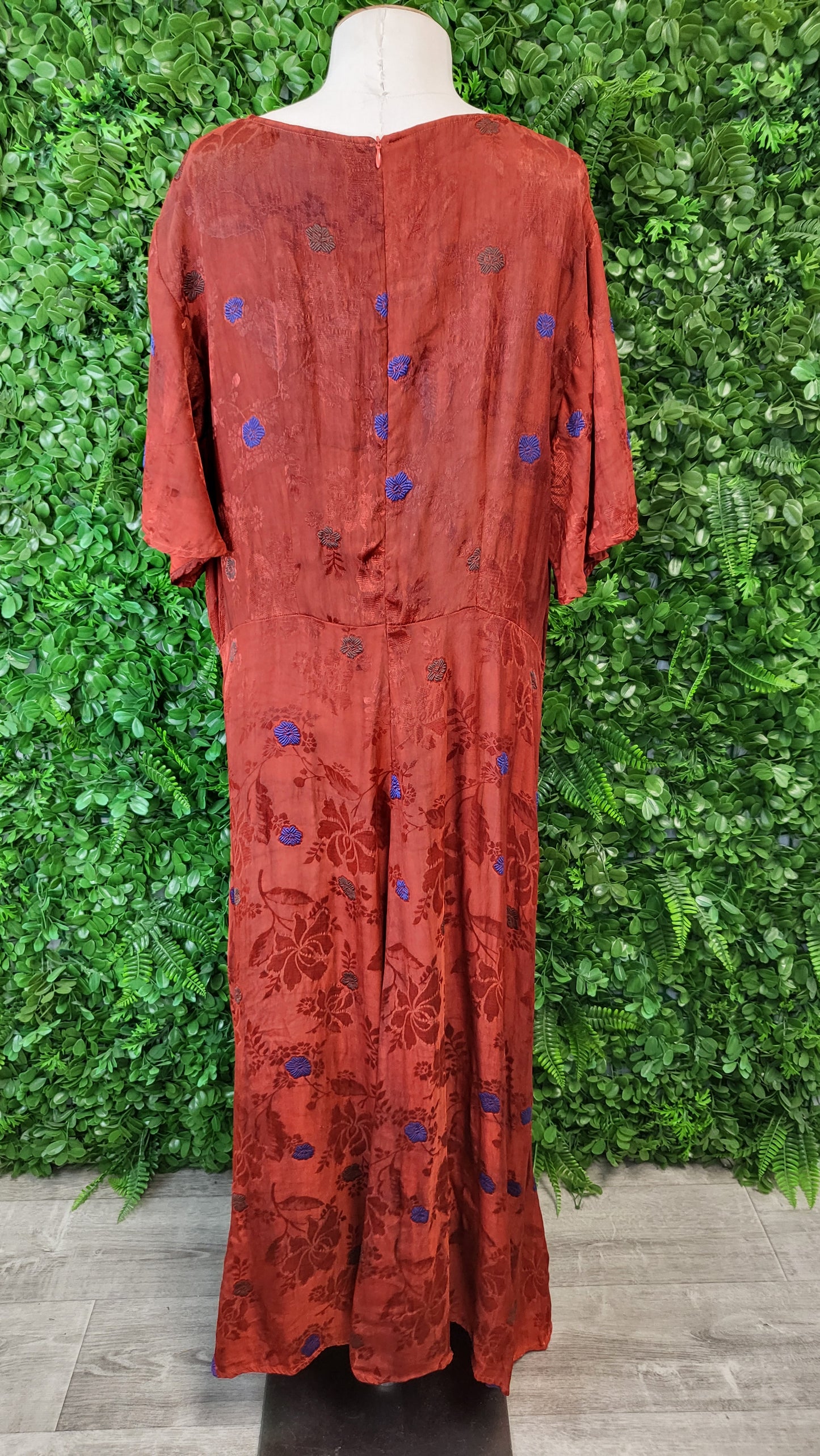 Annah Stretton Rust Embossed Dress (18)