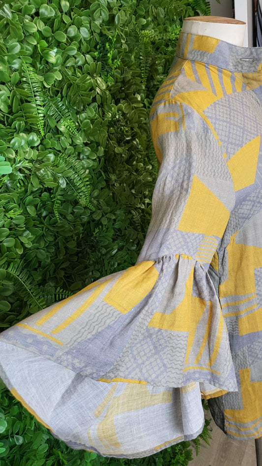 Cupcake grey/yellow Fan Sleeve Shirt (10)