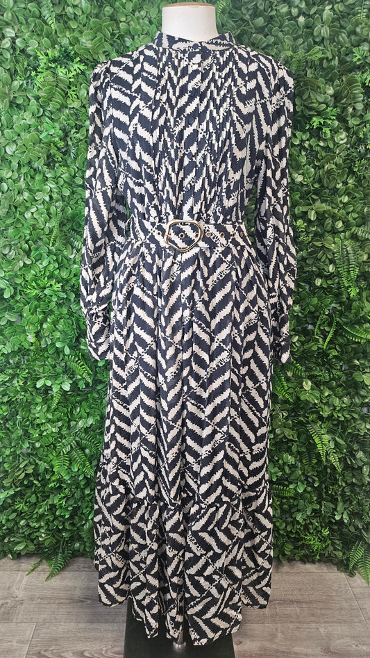 Halo & Hazard Multi Shirt Dress (10-12)