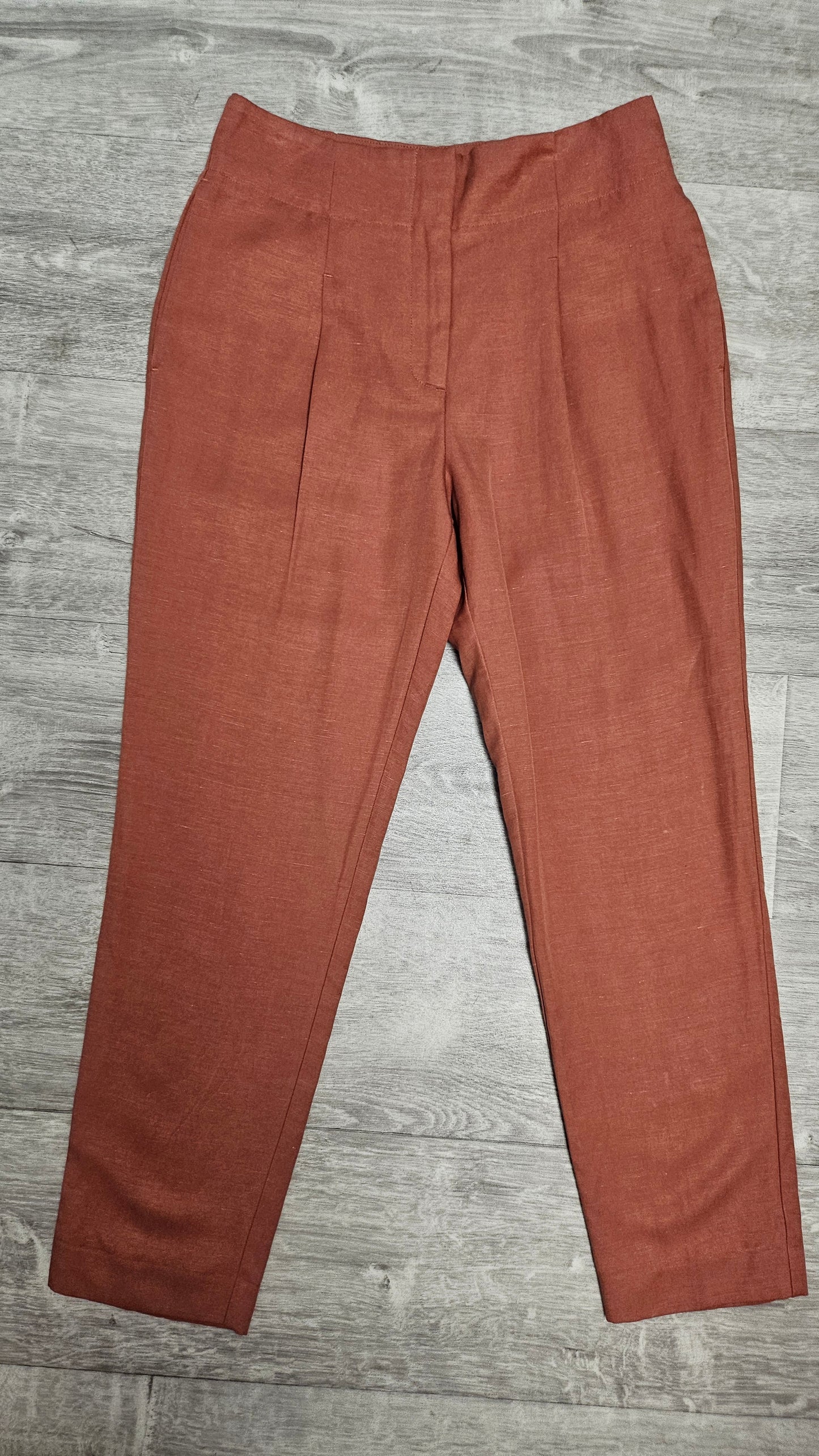 Witchery Rust Linen Blend Pant (8)
