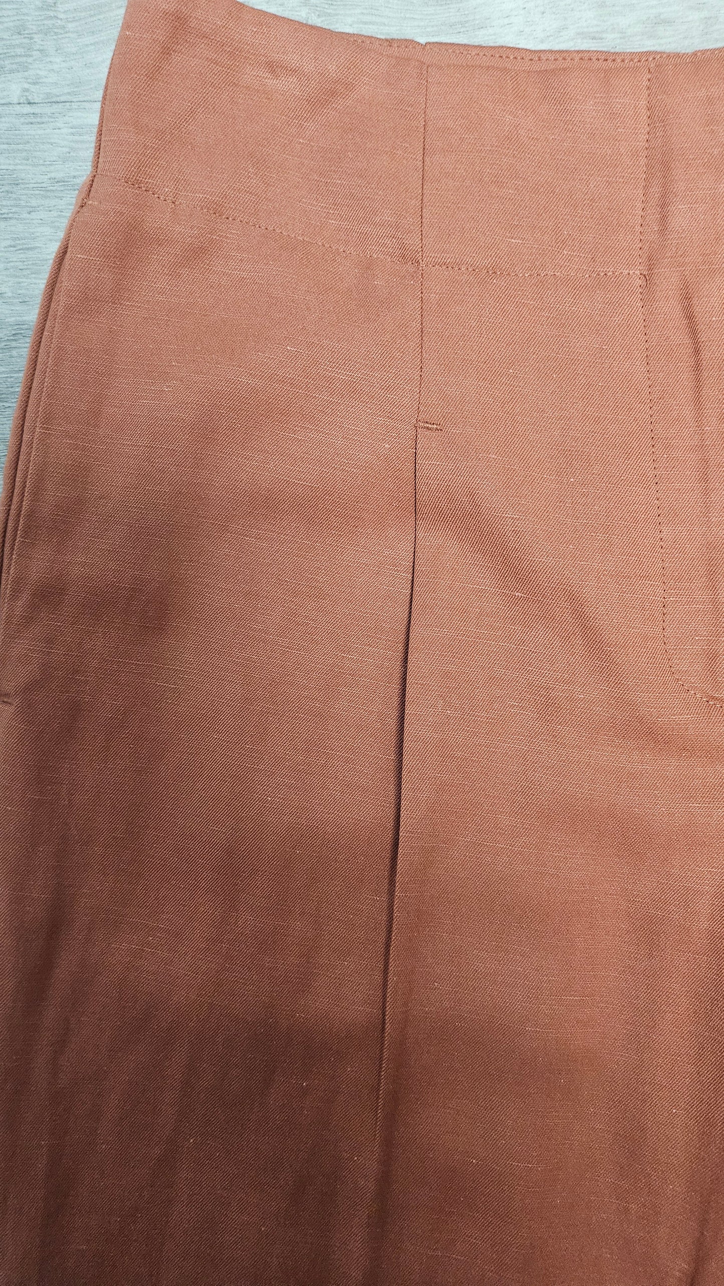 Witchery Rust Linen Blend Pant (8)