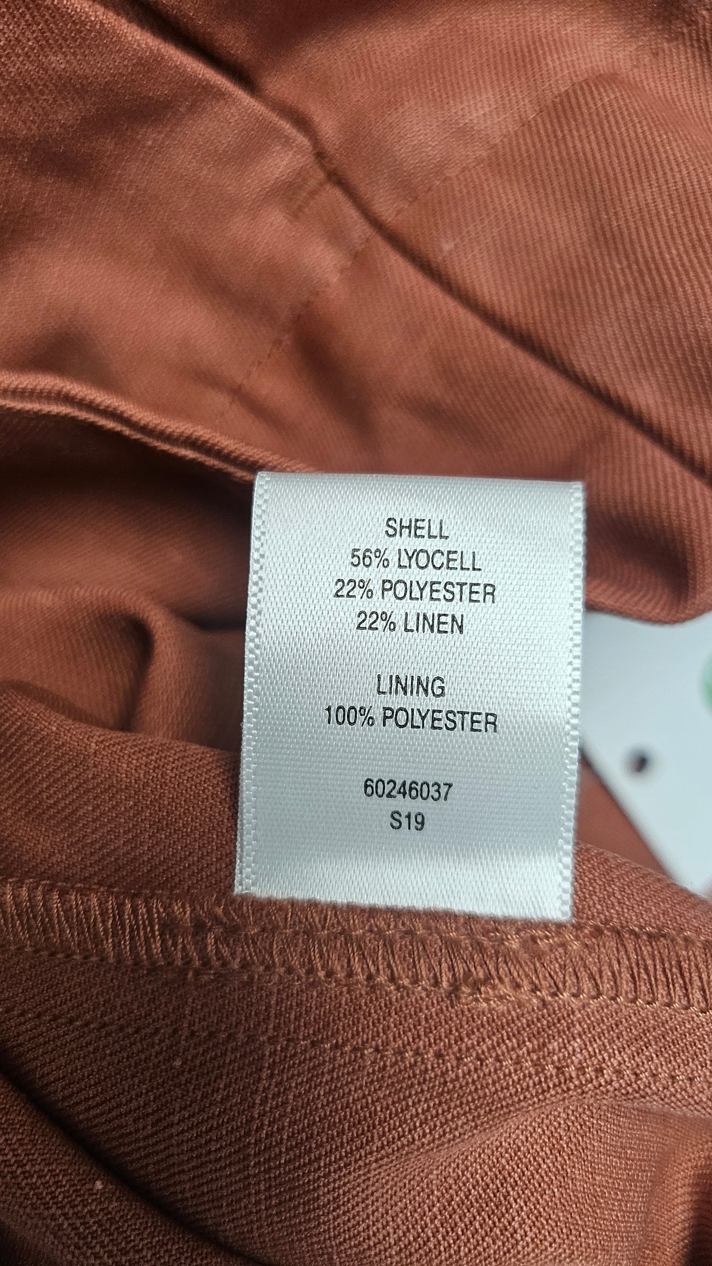 Witchery Rust Linen Blend Pant (8)