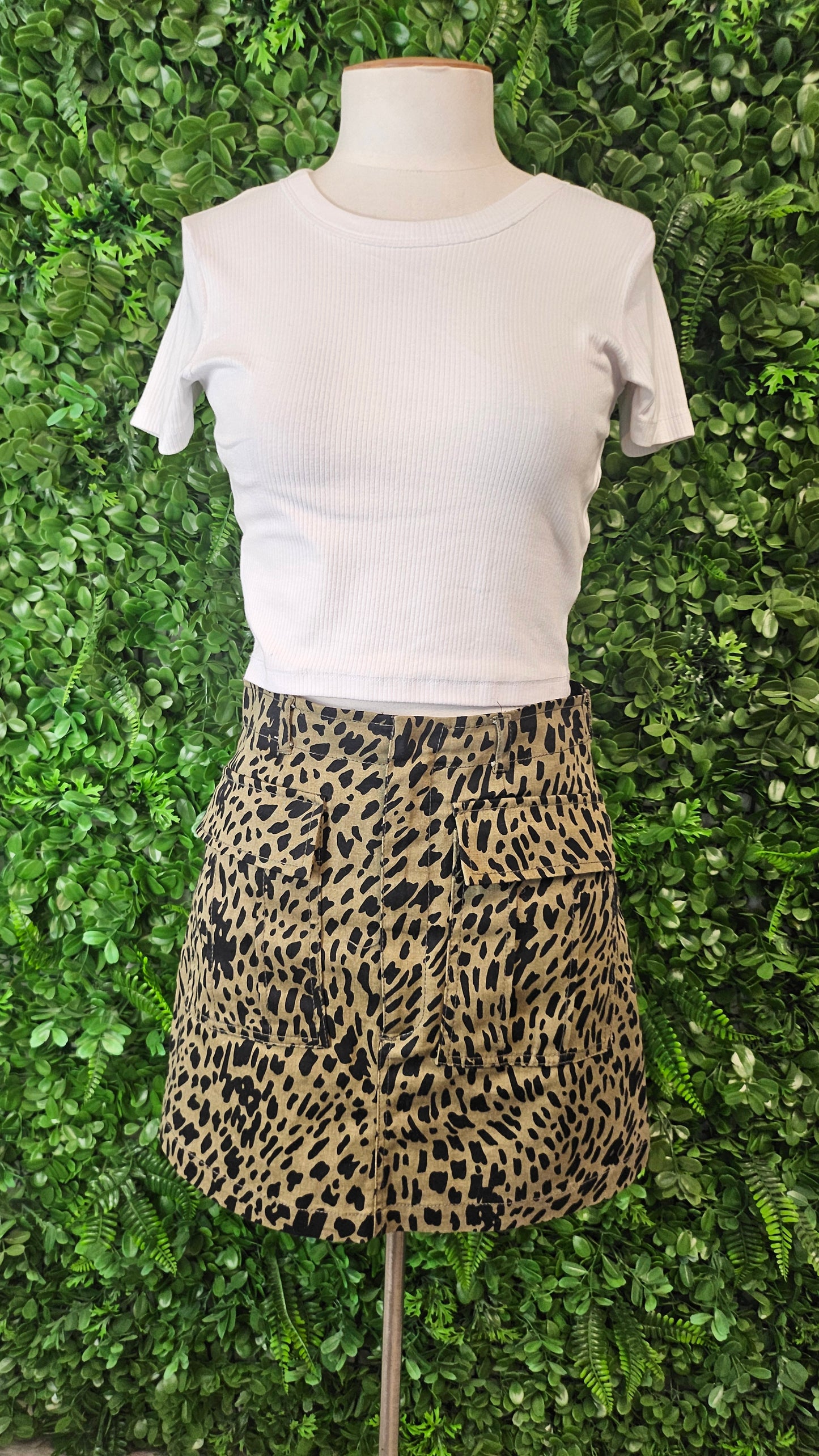 Zara Animal Cargo Skirt (6)