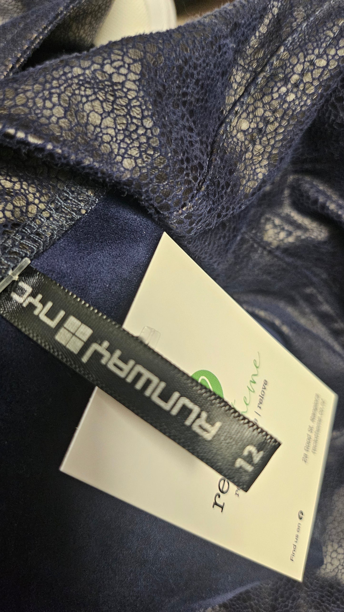 Runway NYC Ink Blue Wet look Jacket (12)
