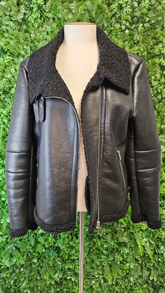Nyx & Min Black Bomber Jacket (16)