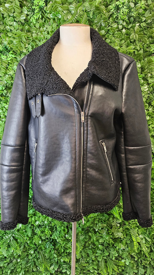 Nyx & Min Black Bomber Jacket (16)