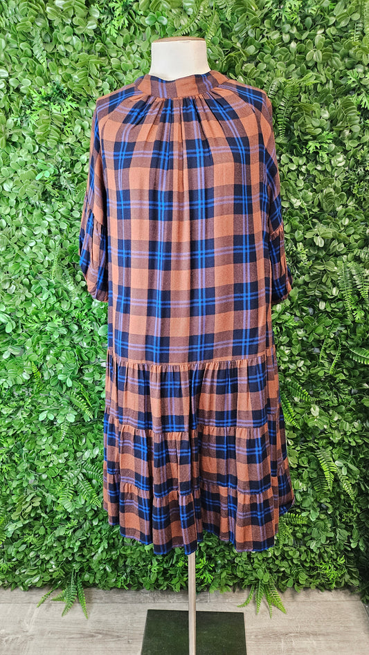 Boom Shankar Multi Check Dress (12)