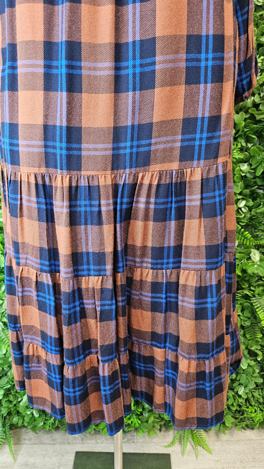 Boom Shankar Multi Check Dress (12)