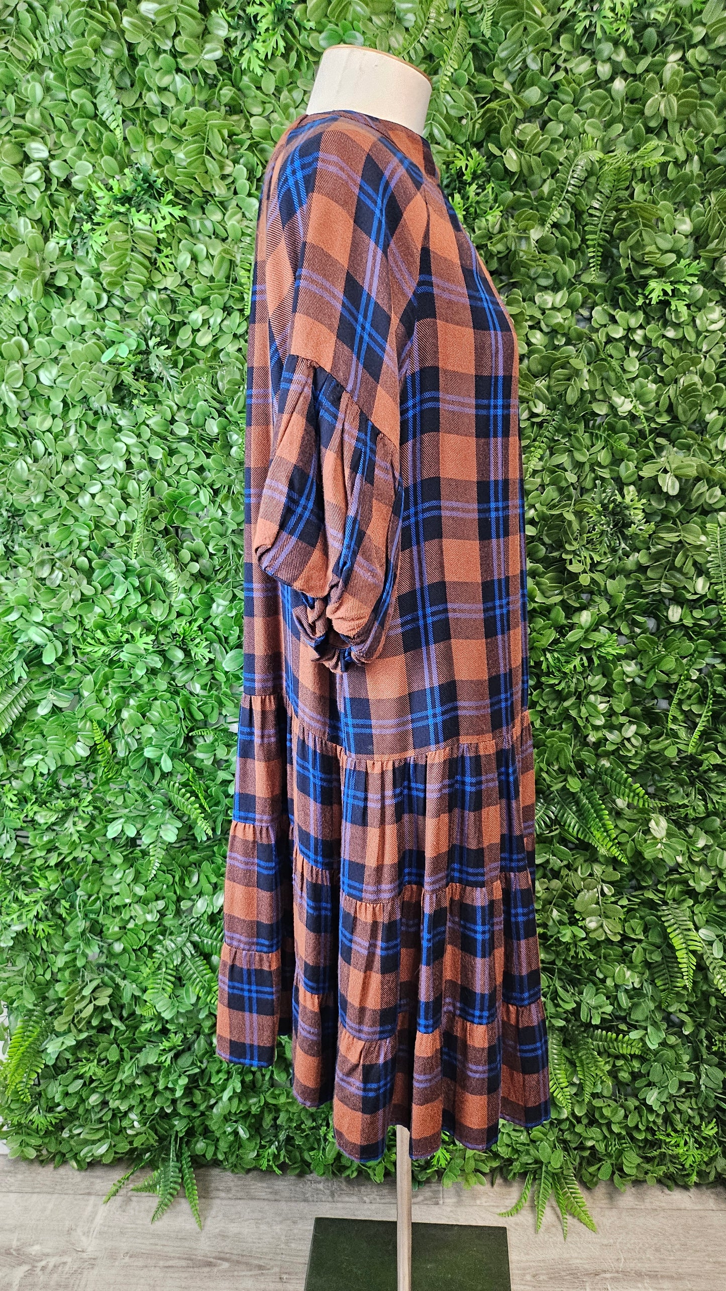 Boom Shankar Multi Check Dress (12)