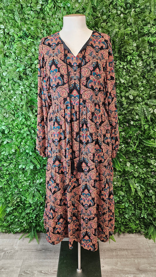Molly Bracken Print Long Sleeve Print Dress (10-12)