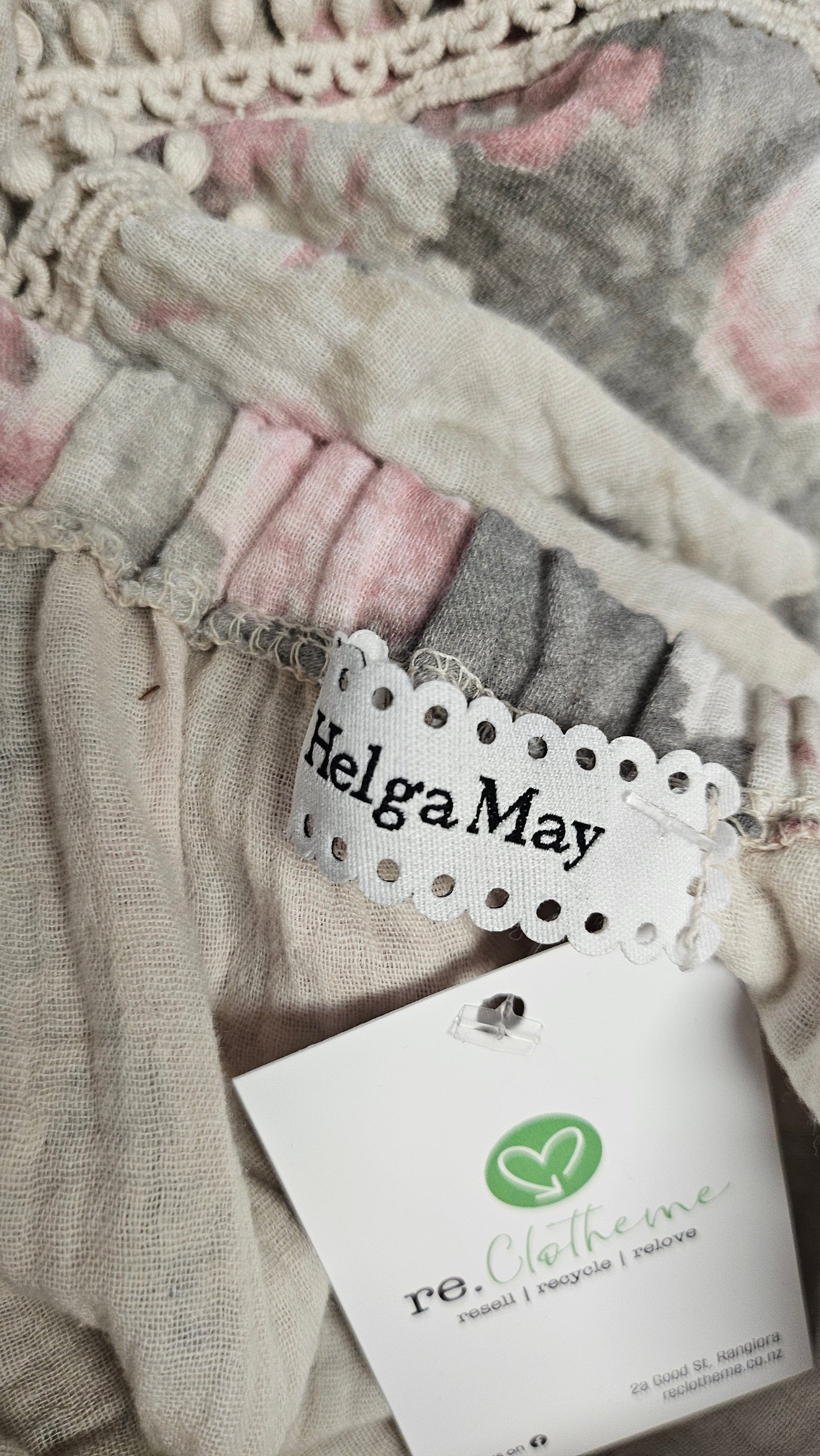 Helga May Floral Boho Top (14-16)