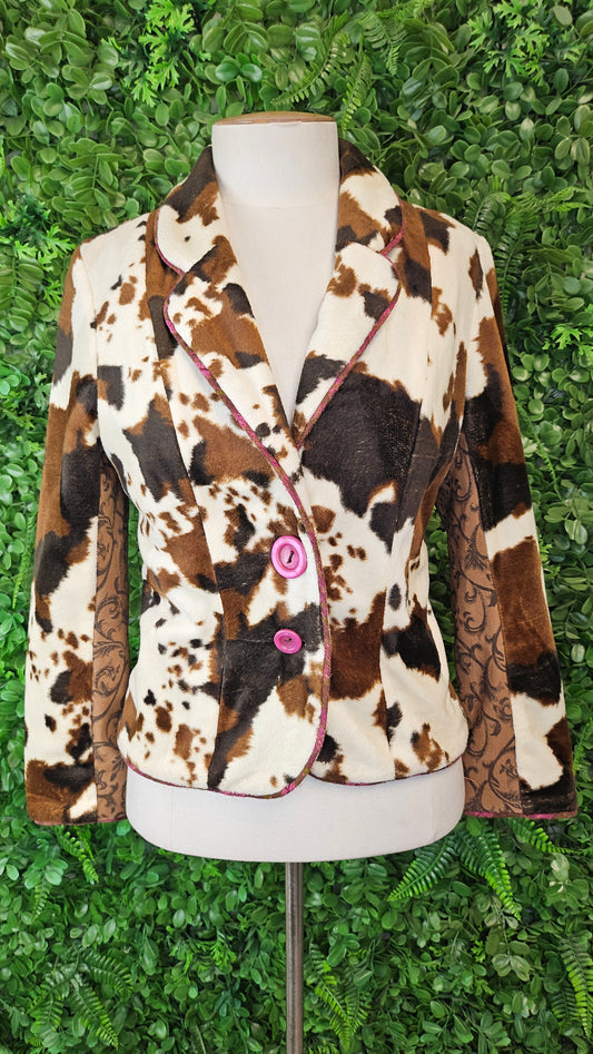 Annah Stretton Cow Print Blazer (8)