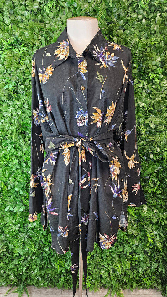 Hannes Roether Black Floral Shirt (12)
