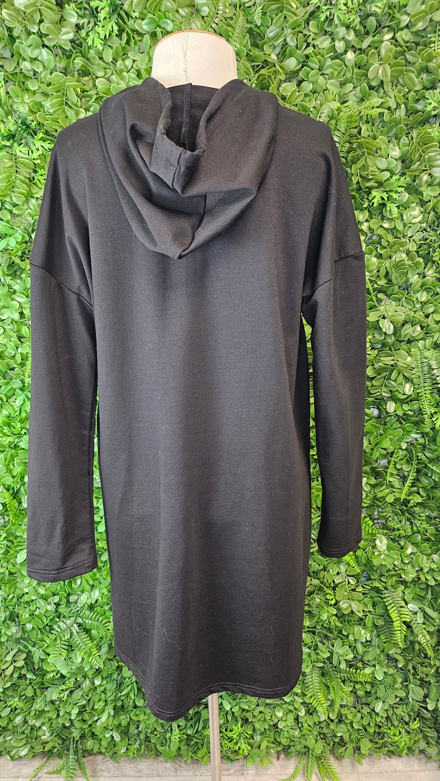 Zafina Black Hoodie Dress (12)