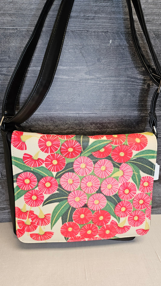 Catherine Manuell Black Floral Satchel BNWT (30cmx30cmx6cm)