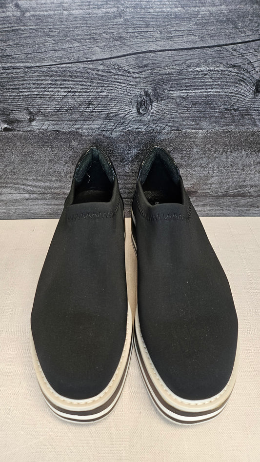 Isabella Anselmi Black/White Virginia Chunky Flat (40)