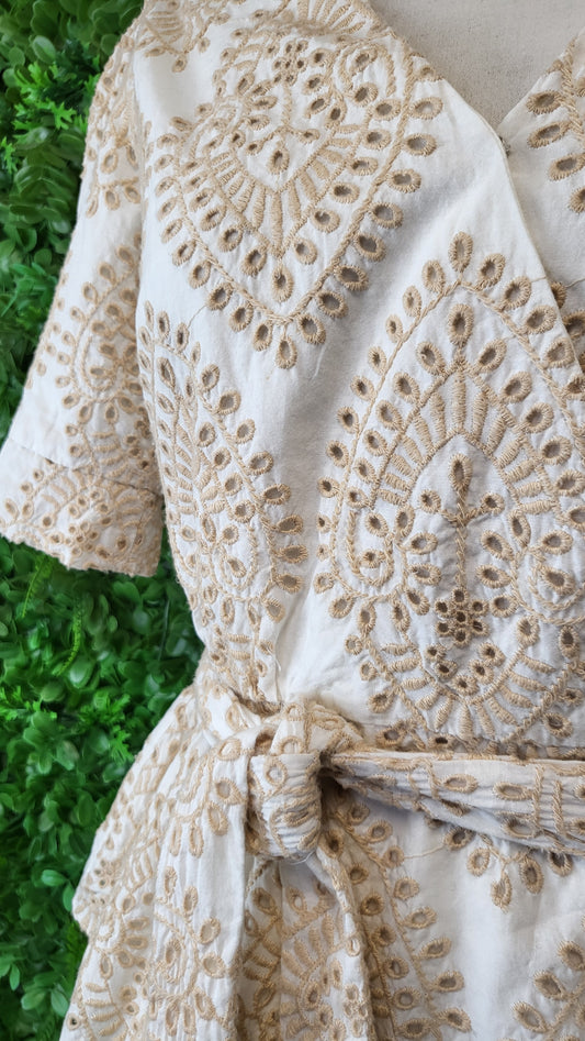 Seed Cream Embroidered Wrap Top (8)