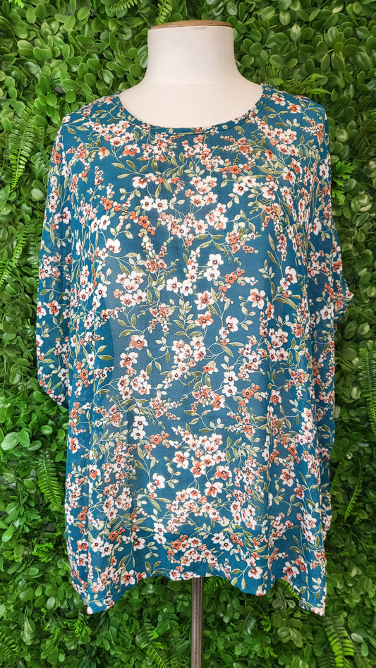Sunday Boho Print Lightweight Top (10-16)