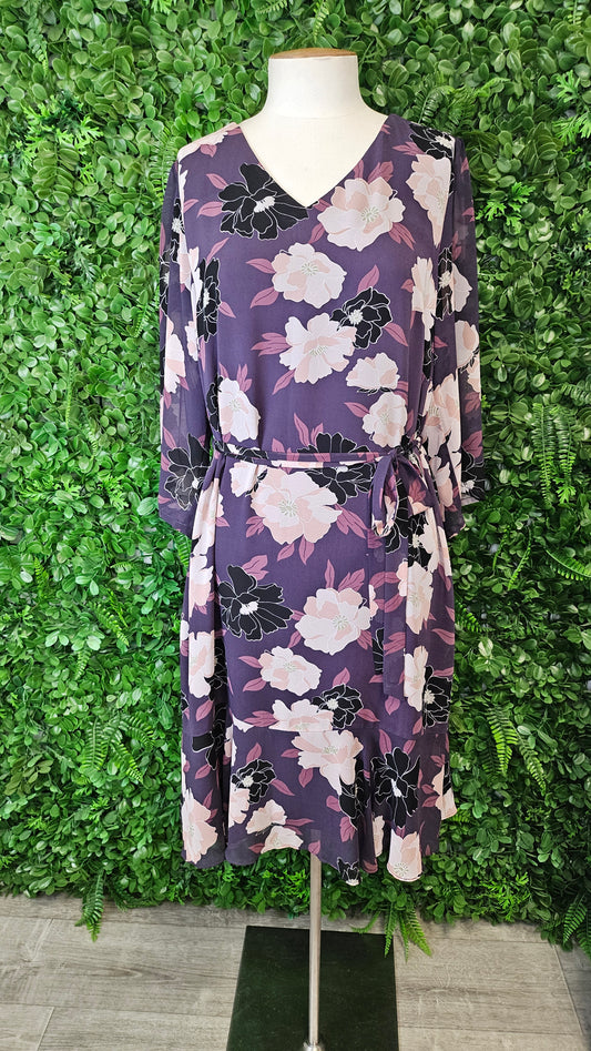 Jacqui.E Floral Frill Hem Dress (18)