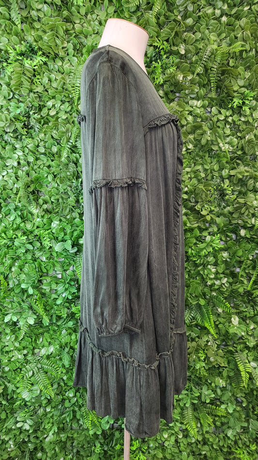 Et Alia Green Ruffle Dress (12)