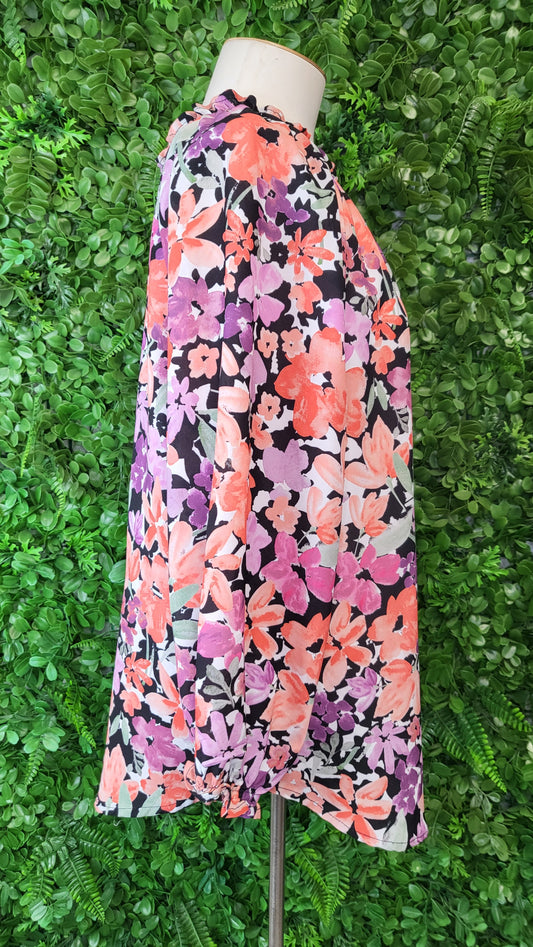 Jaclyn M Multi Floral Top (14)
