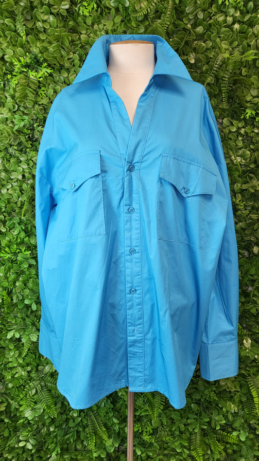 Madison The Label Blue Saskia Shirt BNWT (16)