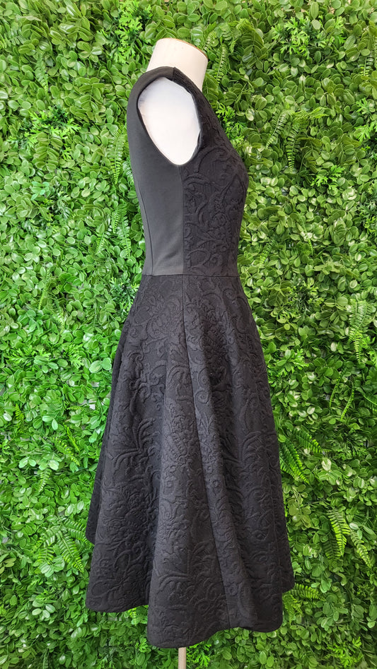 Ted Baker Black Jacquard Dress BNWT (8)