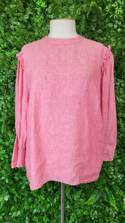 Max Pink Linen Top (14)
