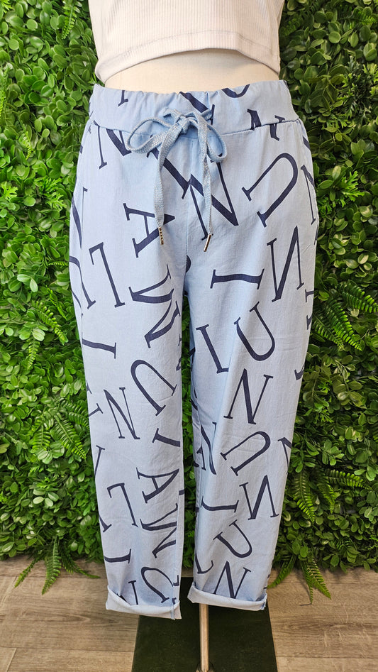 Made Italy Blue Print Pant (12)